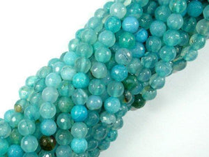 Light Blue Agate Beads, 6mm Faceted Round Beads-Agate: Round & Faceted-BeadXpert