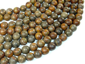 Bamboo Leaf Jasper Beads, 10 mm Round Beads-Gems: Round & Faceted-BeadXpert