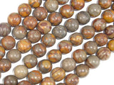 Bamboo Leaf Jasper Beads, 10 mm Round Beads-Gems: Round & Faceted-BeadXpert