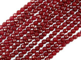 Ruby Jade Beads, 4mm Faceted Round Beads-Gems: Round & Faceted-BeadXpert
