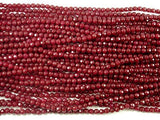 Ruby Jade Beads, 4mm Faceted Round Beads-Gems: Round & Faceted-BeadXpert