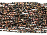 Rhodonite Beads, 4mm Round Beads-Gems: Round & Faceted-BeadXpert