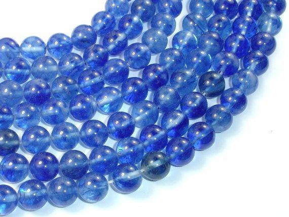 Blueberry Quartz, 10mm Round bead-Gems: Round & Faceted-BeadXpert