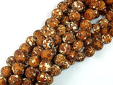 Tibetan Dzi Agate Beads, 10mm Round Beads-Gems: Round & Faceted-BeadXpert