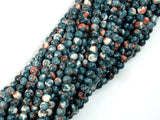Rain Flower Stone, Gray, 4mm Round Beads-Gems: Round & Faceted-BeadXpert