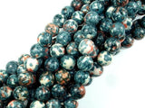 Rain Flower Stone, Gray, 10mm Round Beads-Gems: Round & Faceted-BeadXpert