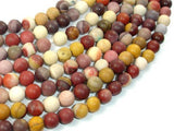 Matte Mookaite Beads, 8mm Round Beads-Gems: Round & Faceted-BeadXpert