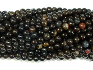 Petrified Wood Jasper, 4mm Round Beads-Gems: Round & Faceted-BeadXpert