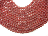 Matte Carnelian Beads, 8mm Round Beads-Gems: Round & Faceted-BeadXpert