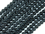 Matte Black Stone, 6mm Round Beads-Gems: Round & Faceted-BeadXpert