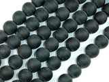 Matte Black Stone, 12mm Round Beads-Gems: Round & Faceted-BeadXpert