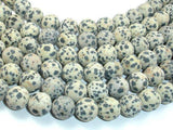 Matte Dalmation Jasper Beads, 12mm Round Beads-Gems: Round & Faceted-BeadXpert
