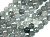 Gray Quartz Beads, 10mm Faceted Round Beads-Gems: Round & Faceted-BeadXpert