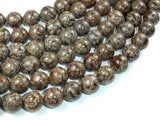 Brown Snowflake Obsidian Beads, 12mm Round Beads-Gems: Round & Faceted-BeadXpert