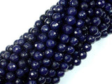Dark Blue Jade Beads, 6mm Faceted Round Beads-Gems: Round & Faceted-BeadXpert