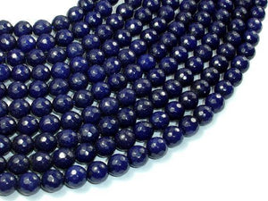 Dark Blue Jade Beads, 8mm Faceted Round Beads-Gems: Round & Faceted-BeadXpert