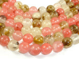 Fire Cherry Quartz Beads, 12mm, Round Beads-Gems: Round & Faceted-BeadXpert