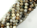 Bamboo Leaf Agate, 6mm (6.5 mm) Round Beads-Gems: Round & Faceted-BeadXpert
