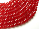Red Jade Beads, 10mm Round Beads-Gems: Round & Faceted-BeadXpert