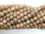 Druzy Agate Beads, Light Champagne Geode Beads, 6mm, Round Beads-Agate: Round & Faceted-BeadXpert