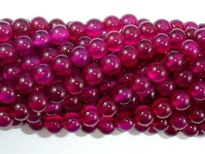 Fuchsia Agate Beads, 6mm Round Beads-Agate: Round & Faceted-BeadXpert