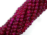 Fuchsia Agate Beads, 6mm Round Beads-Agate: Round & Faceted-BeadXpert