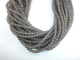 Matte Gray Agate Beads, 6mm Round Beads-Gems: Round & Faceted-BeadXpert