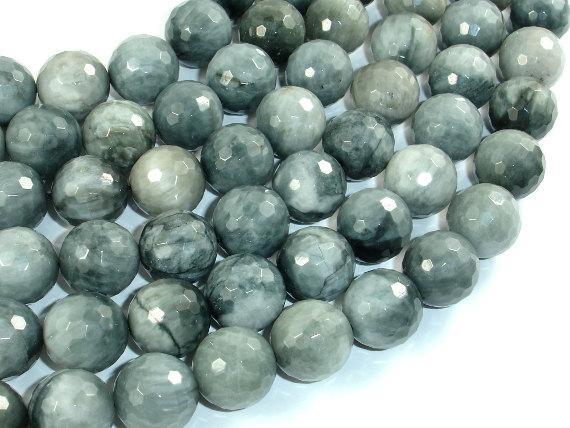 Hawk Eye, 14mm Faceted Round Beads-Gems: Round & Faceted-BeadXpert
