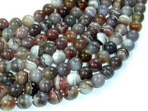 Botswana Agate Beads, 8mm Round Beads-Gems: Round & Faceted-BeadXpert