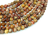 Birdseye Rhyolite, 8mm(8.4mm) Round Beads-Gems: Round & Faceted-BeadXpert