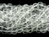 Clear Quartz Beads, 10mm Faceted Round-Gems: Round & Faceted-BeadXpert