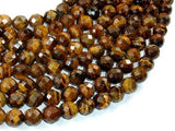 Tiger Eye Beads, 10mm Faceted Round-Gems: Round & Faceted-BeadXpert