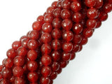 Carnelian Beads, 8mm, Red, Faceted Round Beads-Gems: Round & Faceted-BeadXpert