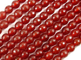Carnelian Beads, 8mm, Red, Faceted Round Beads-Gems: Round & Faceted-BeadXpert