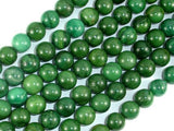 Verdite, African Jade, 10mm (10.4mm) Round Beads-Gems: Round & Faceted-BeadXpert