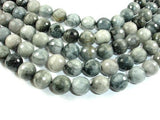 Hawk Eye, 12mm Faceted Round Beads-Gems: Round & Faceted-BeadXpert