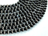 Black Onyx with Rhinestone, 6mm Round Beads-Gems: Round & Faceted-BeadXpert