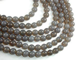 Gray Agate, 10mm Round Beads-Gems: Round & Faceted-BeadXpert