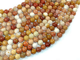 Petrified Wood, 6mm Round Beads-Gems: Round & Faceted-BeadXpert