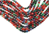 Banded Agate Beads, Multi Colored, 8mm Round-Agate: Round & Faceted-BeadXpert