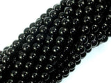 Black Stone, 6mm (6.3mm) Round Beads-Gems: Round & Faceted-BeadXpert