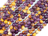 Rain Flower Stone, Purple, Yellow, 6mm Round Beads-Gems: Round & Faceted-BeadXpert