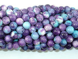 Rain Flower Stone Beads, Blue, Purple, 6mm Round Beads-Gems: Round & Faceted-BeadXpert