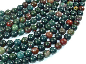 Indian Bloodstone, 8mm Round Beads-Gems: Round & Faceted-BeadXpert