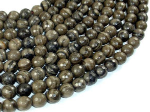 Coffee Jasper, 8mm Faceted Round Beads-Gems: Round & Faceted-BeadXpert