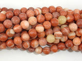 Red Malachite, Round, 6mm beads-Gems: Round & Faceted-BeadXpert