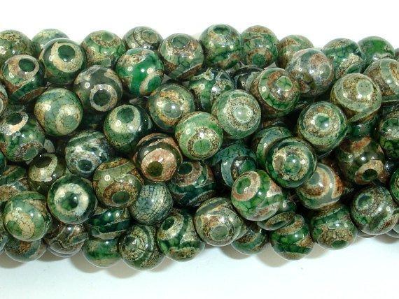 Tibetan Agate Beads, 8mm Round Beads-Gems: Round & Faceted-BeadXpert