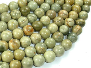 Silver Leaf Jasper Beads, 10mm Round Beads-Gems: Round & Faceted-BeadXpert
