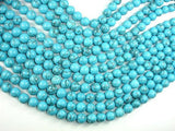 Howlite Turquoise Beads, 10mm Round Beads-Gems: Round & Faceted-BeadXpert