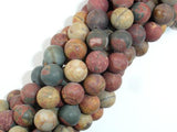 Matte Picasso Jasper Beads, 10mm, Round Beads-Gems: Round & Faceted-BeadXpert